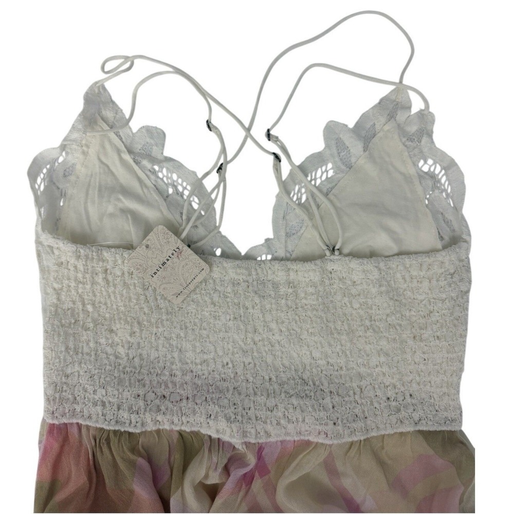Free People Women's Adella Printed Mini Slip Soft Plaid Combo Size XL New - Picture 3 of 12